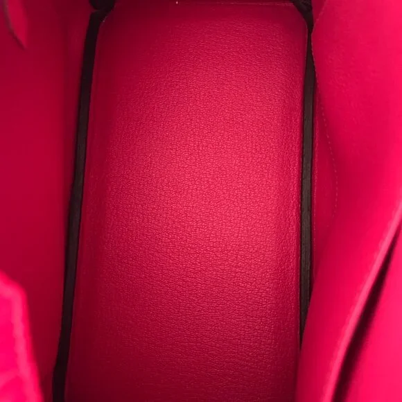 Hermes Pink Frambois Togo & Crocodile Touch Birkin 25 - Picture 6 of 8